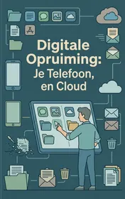 Omslag van Digitale Opruiming: Je Telefoon, Computer en Cloud