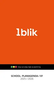 Omslag van 1blik School- Planagenda EF 2025-2026