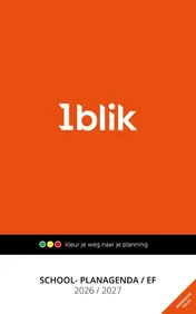 Omslag van 1blik School- Planagenda EF 2026-2027