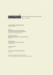 Omslag van Footprint 21 Trans-Bodies / Queering Spaces