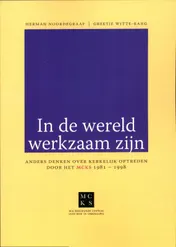 Omslag van In de wereld werkzaam zijn