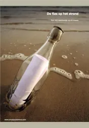 Omslag van De fles op het strand