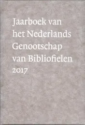Omslag van Jaarboek Nederlands Genootschap van Bibliofielen 2017