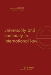 Omslag van Universality and Continuity in International Law