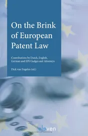 Omslag van On the brink of European patent law