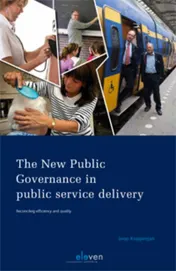 Omslag van The new public governance in public service delivery / het verknipte bestuurd