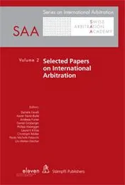 Omslag van Selected papers on international arbitration