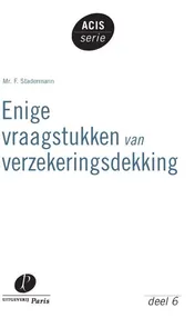 Omslag van Enige vraagstukken van verzekeringsdekking