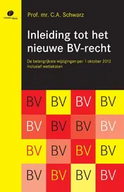Omslag van Inleiding tot het nieuwe bv-recht