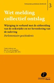 Omslag van Wet melding collectief ontslag