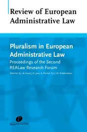 Omslag van Pluralism in European administrative law