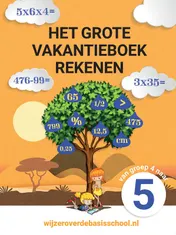 Omslag van Het grote vakantieboek rekenen - Van groep 4 naar groep 5