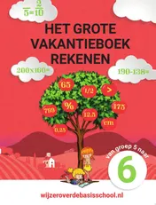 Omslag van Het grote vakantieboek rekenen - Van groep 5 naar groep 6