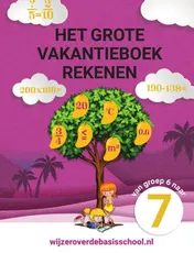 Omslag van Het grote vakantieboek rekenen - Van groep 6 naar groep 7