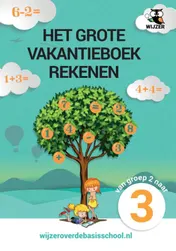 Omslag van Het Grote Vakantieboek Rekenen van Groep 2 naar 3