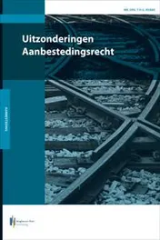 Omslag van Uitzonderingen aanbestedingsrecht