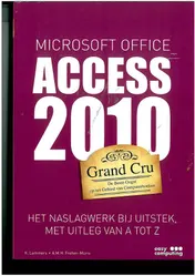 Omslag van Access 2010 Grand Cru