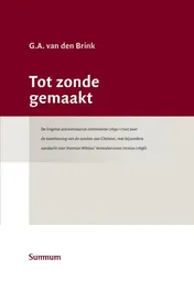 Omslag van Tot zonde gemaakt