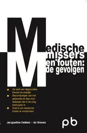 Omslag van Medische missers en fouten: de gvolgen