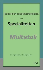 Omslag van Duizend-en-eenige hoofdstukken over specialiteiten