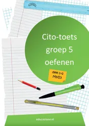 Omslag van Cito-toets Oefenen Groep 5 M5 en E5