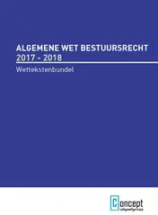 Omslag van Algemene wet bestuursrecht 2017-2018