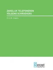 Omslag van Zakelijk telefoneren volgens Schoevers