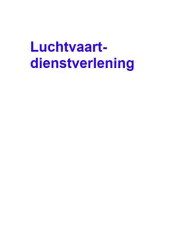 Omslag van Luchtvaartdienstverlening