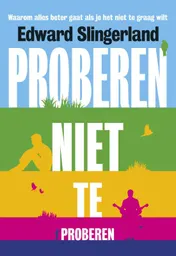 Omslag van Proberen niet te proberen