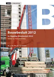 Omslag van Bouwbesluit 2012, tekst & toelichting