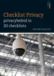 Omslag van Checklist privacy: privacybeleid in 30 checklists