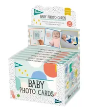 Omslag van Baby photo cards cotton candy/ display met 6 losse set