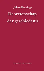 Omslag van De wetenschap der geschiedenis
