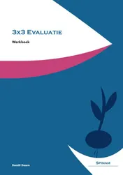 Omslag van Werkboek 3x3 Evaluatie