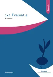 Omslag van Werkboek 3x3 Evaluatie