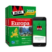Omslag van ACSI Campinggids Europa 2017 + app