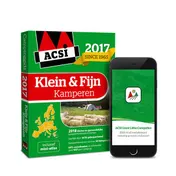 Omslag van ACSI Klein & Fijn Kamperen Gids 2017 + app