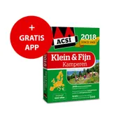 Omslag van ACSI Klein & Fijn Kamperen Gids + app 2018