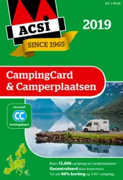 Omslag van ACSI CampingCard & Camperplaatsen 2019 set 2 delen