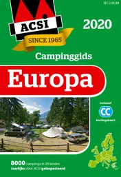 Omslag van ACSI Campinggids Europa 2020