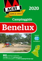 Omslag van ACSI Campinggids Benelux + app 2020