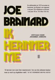Omslag van Ik herinner me