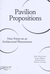 Omslag van Pavilion Propositions
