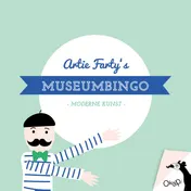 Omslag van Artie Farty's museumbingo moderne kunst