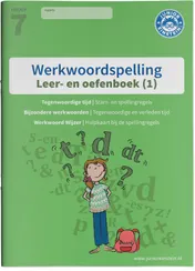 Omslag van 1 Spellingsoefeningen tegenwoordige tijd en bijzondere werkwoorden. Groep 7