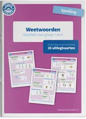 Omslag van Weetwoorden Ondersteunend Materiaal groep 7 en 8