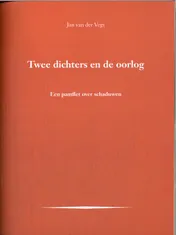 Omslag van Twee dichters en de oorlog