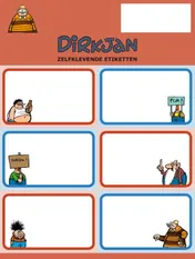 Omslag van Dirkjan set 3 vel stickeretiketten