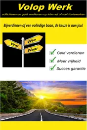 Omslag van Volop werk leert je solliciteren en geld verdienen op internet of met thuiswerken