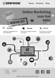 Omslag van Werkboek Online Marketing voor het MBO (2020-2021)